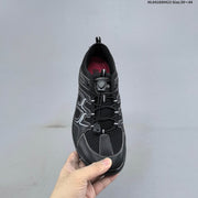 ECCO Black Mesh Lace-Up Casual Sneakers