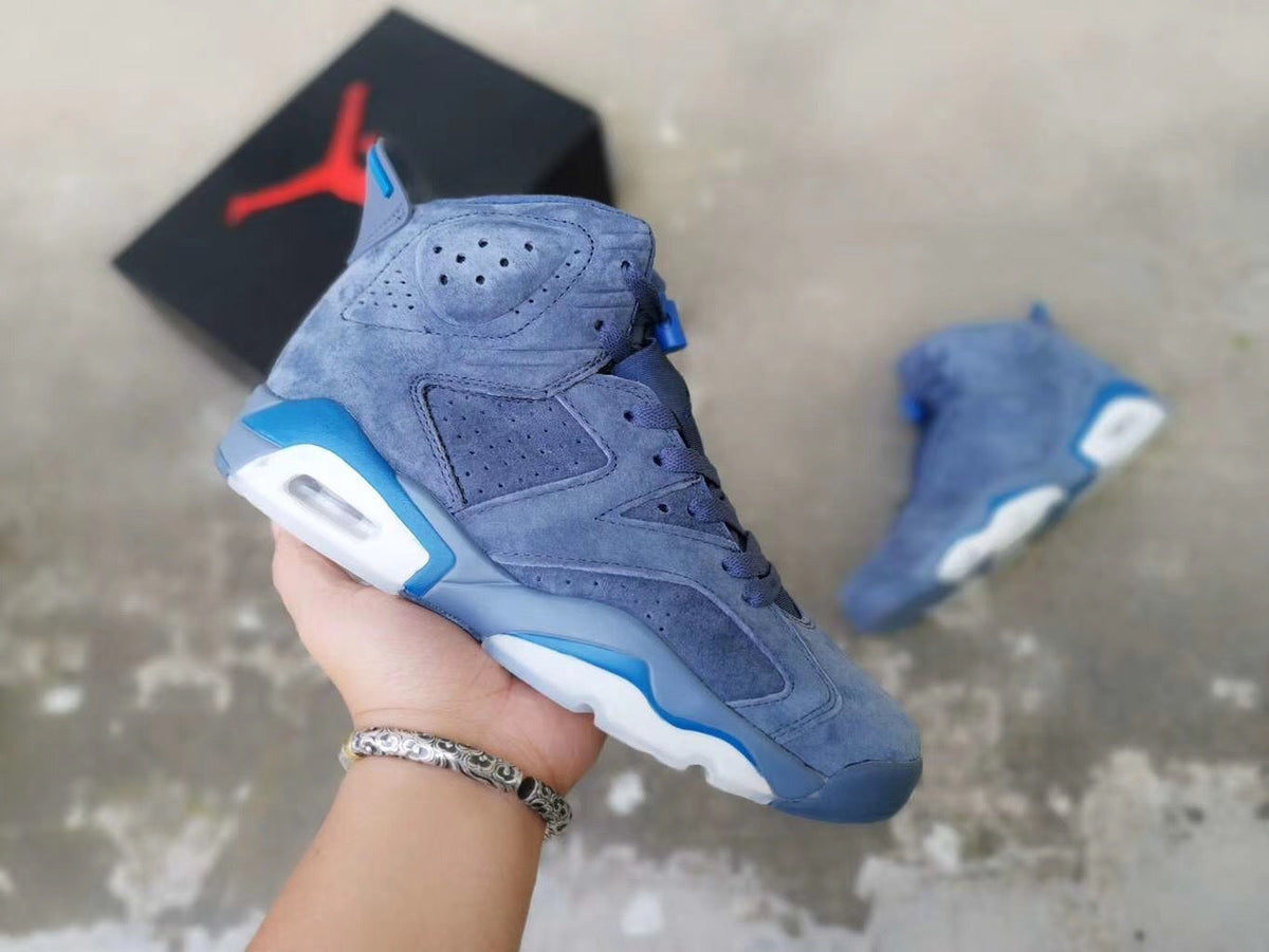 Jordan 6 Retro Basketball Shoes – Blue 384664-400