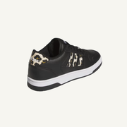 Adidas Women's Black/White/Crystal Sand Break Start Low Sneakers, JR1478