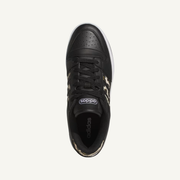 Adidas Women's Black/White/Crystal Sand Break Start Low Sneakers, JR1478