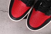 Air Jordan 1 High Bred Toe Black Red White 555088-610