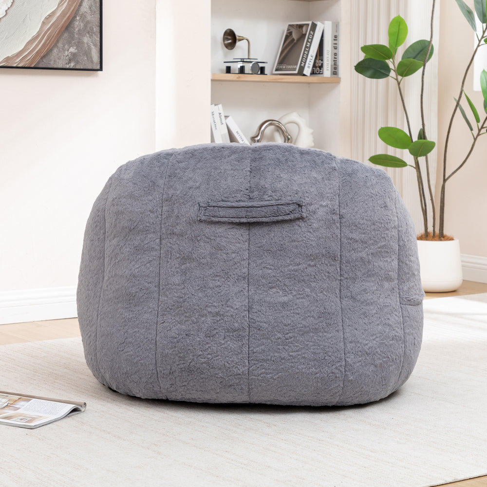 Bean Bag Chair, Bean Bag Sofa Chair with Armrests Stuffed High-Density Foam, Lazy Sofa Comfy Chairs BeanBag Chair for Adults in Living Room, Bedroom Reading