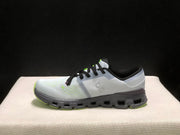 On Cloud X 4 Sneakers in Gray and Lime