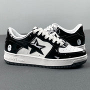 BAPE STA Low Black and White Sneakers 1H70-191-001