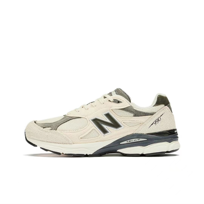 New Balance 990v3 M990AD3 Sneakers in Cream and Grey