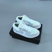 Nike Air Jordan 1 Low Sneakers, White and Color-Accent Styles