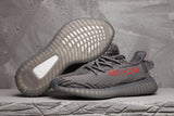 Yeezy 350 V2 Black and Gray Zebra Sneakers