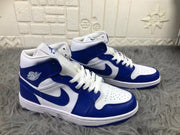 Jordan Air Mid A-J-1 Kentucky White Blue B62-104 Sneakers