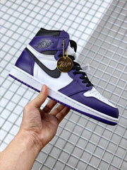 Air Jordan 1 High OG Court Purple Sneakers 555088-500