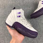Jordan Air Jordan 12 White Purple Sneakers 510815-001