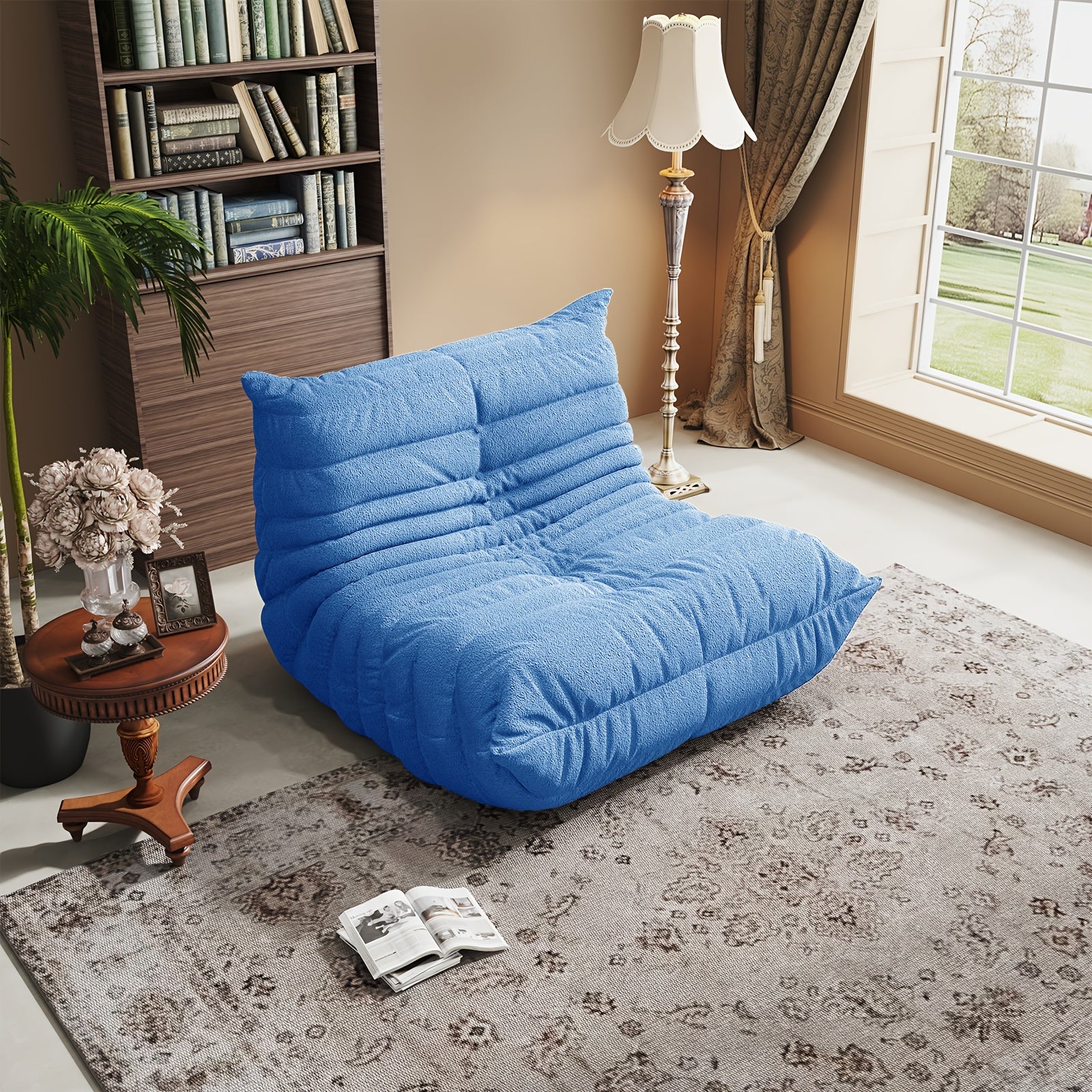 for CATERPILLAR Sofa, Modern Minimalist Style, Comfortable Lazy Sofa, Armless Cushion Floor Chair, Teddy Sofa Bed, Suitable for Various Room Types, Game Sofa, Balcony Tatami, Single - Double - Triple Sofa Bed, A Gift for Friends On Festivals.