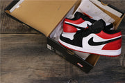 Jordan Air Jordan 1 Low Black Toe Sneakers 553558-116