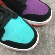 Jordan 1 Mid Multicolor Black Sneakers 554725-083