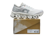 On Cloudmonster 3 Running Shoes, Grey and White