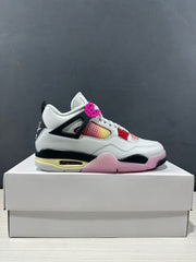 Jordan Air Jordan 4 Retro Comic Sneakers White Black Pink JA1135-100