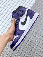 Air Jordan 1 High OG Court Purple Sneakers 555088-500