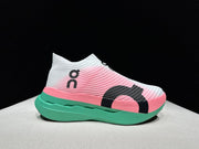 On Cloudboom Strike LS Running Shoes, White Pink Green
