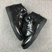 Air Jordan 1 Mid Black Patent Sneakers BQ6472-002