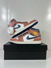 Jordan Air Jordan 1 Mid Flight Orange White Black FV3619-106