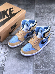 Jordan Air Jordan 1 Zoom CMFT Blue Tan Sneakers CT0979-400