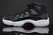 Air Jordan 11 Retro 72-10 Black and White High-Top Sneakers