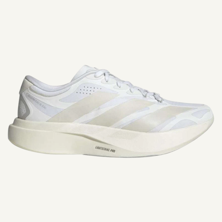 Adidas Men's White/Zero Mettalic Adizero EVO SL EXO Sneakers, LA5900