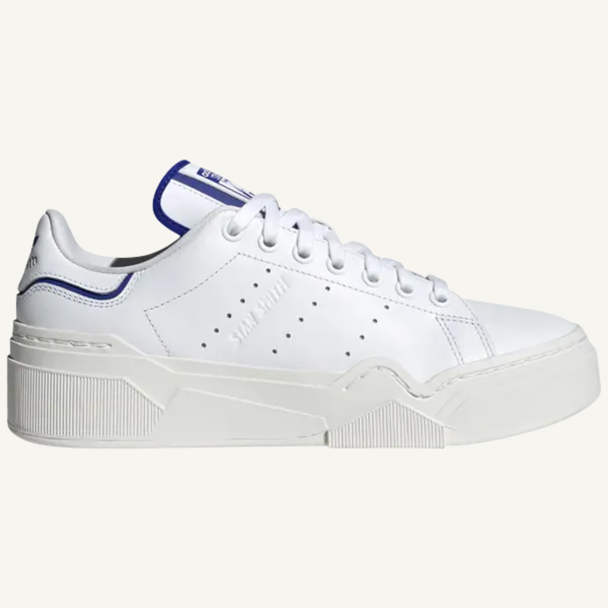 Adidas Originals Women's White/Blue Superstar Bonega 2B Shoes, IG2394 (No Box)