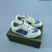 Gucci Screener Distressed Low-Top Sneakers