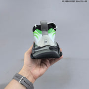 Balenciaga Triple S 2.0 Sneakers in White and Green
