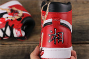 Air Jordan 1 Retro High OG Red White Black Custom Sneakers