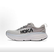 HOKA Bondi 8 Running Shoes in Gray and Black