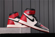 Air Jordan 1 High Bred Toe Black Red White 555088-610