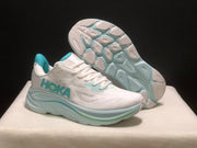 HOKA Clifton 10 Running Shoes, White Aqua