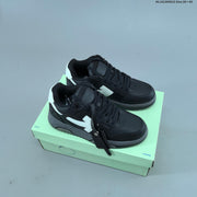 Off-White Arrows Low-Top Sneakers in Black and White