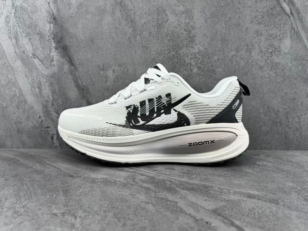 Nike ZoomX White and Black Running Sneakers