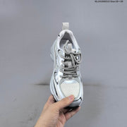 GG-CC G23X4317B Chunky Platform Sneakers, Silver and White