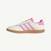 Adidas Women's White/Bliss Pink Breaknet Sleek Sneakers, JH6879 (No Box)