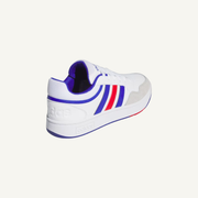 Adidas Men's White/Blue/Scarlet Hoops 3.0 Low Sneakers, IH0335 (No Box)