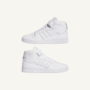 Adidas Originals Men's White Forum Mid Sneakers, IG3754 (No Box)