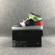 Jordan Air Jordan 1 Mid Sneakers Black Red Green Pink AV5174-076
