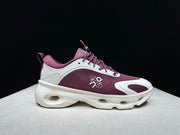 On x LOEWE Cloudventure 3.0 Sneakers, White and Wine Red