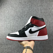 Air Jordan 1 High Black Toe Sneakers 555088-184