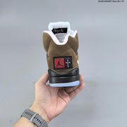 Jordan Air Jordan 5 Retro High-Top Sneakers in Brown and Pink