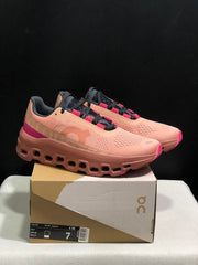On Cloudmonster Pink Running Sneakers
