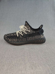 Yeezy 350 V2 Knit Sneakers in Black and Cream