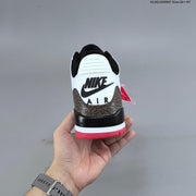 Air Jordan 3 OG World's Best Dad White Black Red Sneakers