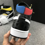 Air Jordan 1 Mid Quai 54 Sneakers Black Multi-Color CJ9219-001