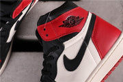 Air Jordan 1 High Bred Toe Black Red White 555088-610