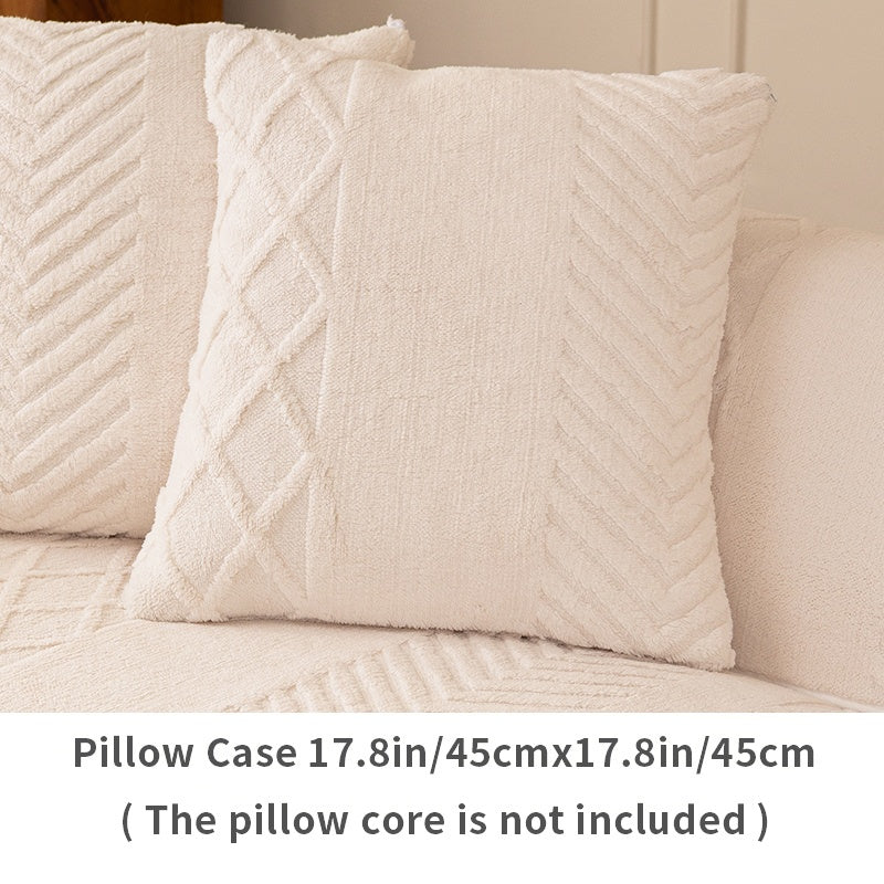 1pc of Multi-Color Plush Sofa Cushion, Cat Scratch Resistant, Machine Washable, Non-Slip Breathable Sofa Cover - First Encounter