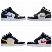 Jordan Air Jordan 1 Mid Four-Color Swoosh Sneakers